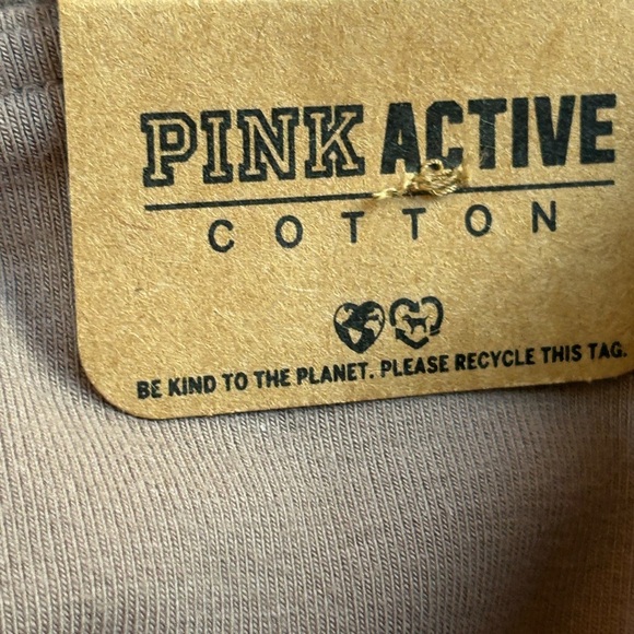 Victoria's Secret Pink Active High Waist Full Length Cotton Legging Coffee NWT S - Picture 8 of 9